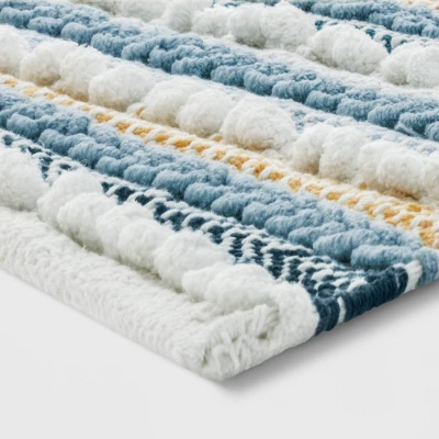 20"x32" Textured Bath Rug Aqua - Opalhouseā¢