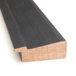 42" X 31" Non-Beveled Romano Espresso Narrow Wood Bathroom Wall Mirror - Amanti Art