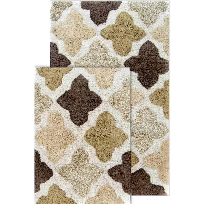 2pc Alloy Moroccan Tiles Bath Rug Set - Chesapeake - Image 5