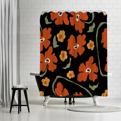 Americanflat 71x74 Floral & Botanical Shower Curtain By Miho Art Studio - Image 12