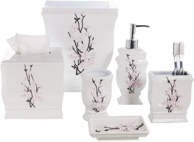 Creative Scents Vanda White Wastebasket - Image 4