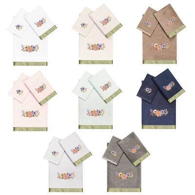 3pc Verano Design Embellished Towel Set White - Linum Home Textiles - Image 8