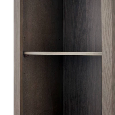 Teamson Home Russell Farmhouse Wooden Linen Tower Cabinet Salt Oak - Elegant Home Fashions - Image 9