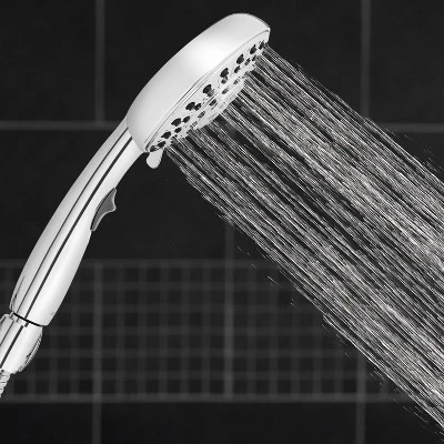 8ft Easy Reach Hose Hand Held Shower Head Chrome - Waterpik