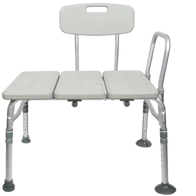 McKesson Knocked Down Bath Transfer Bench Adjustable Height Up To 400 Lbs - Image 2