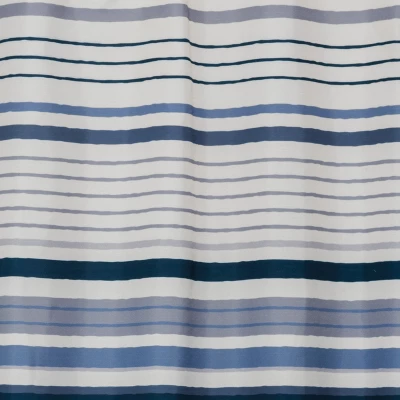 Cubes Striped Shower Curtain Blue - SKL Home