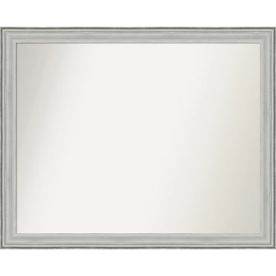 Amanti Art Bel Volto Silver Non-Beveled Wood Bathroom Wall Mirror - Image 10