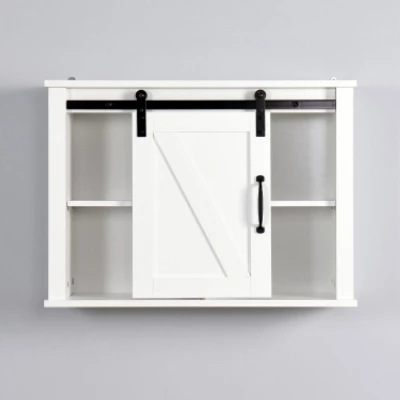 Organnice Bathroom Wall Cabinet With 2 Adjustable Shelves
