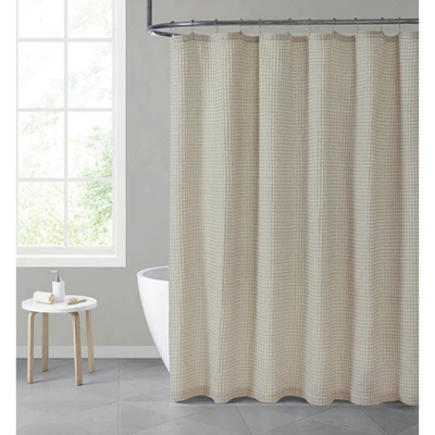 Hotel Collection Premium Waffle Weave Mold & Mildew Resistant Fabric Shower Curtain By Kate Aurora - Image 5
