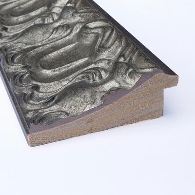 Amanti Art Silver Luxor Petite Bevel Wood Bathroom Wall Mirror 29.5 X 23.5 In. - Image 2