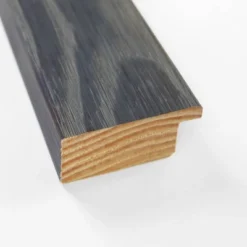 39" X 27" Non-Beveled Woodridge Rustic Gray Wood Bathroom Wall Mirror - Amanti Art