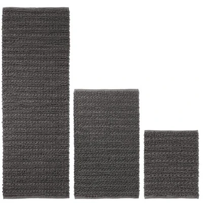 MDesign Soft Cotton Spa Mat Rug For Bathroom, Varied Sizes, Set Of 3 - Image 14