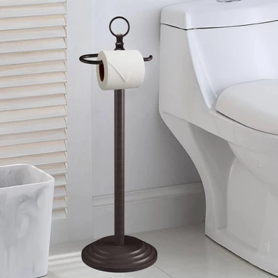 Freestanding Toilet Tissue Holder Oil Rubbed Bronze - Nu Steel - Image 4