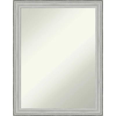 Amanti Art Bel Volto Silver Non-Beveled Wood Bathroom Wall Mirror - Image 11