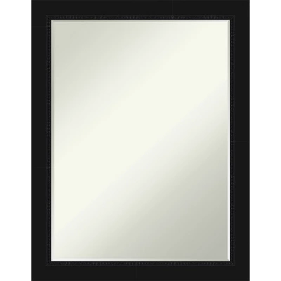 Avon Black Narrow Petite Bevel Bathroom Wall Mirror - Image 8