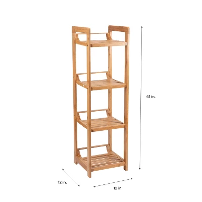 4 Tier Lohas Collection Tower Brown - Organize It All - Image 3