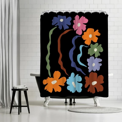 Americanflat 71x74 Floral & Botanical Shower Curtain By Miho Art Studio - Image 16