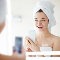 HOMLUX Rectangular Frosted Bathroom Mirror - 36“ X 24"