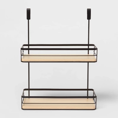 Over The Cabinet Tiered Shelves With Wood - Brightroomâ„¢ - Image 4