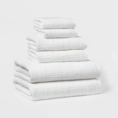 6pc Modern Bath Towels And Washcloths Set - Threshold™ - Image 9