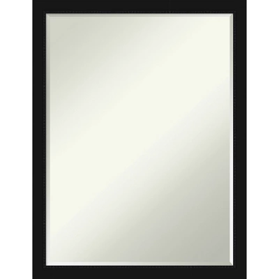 Avon Black Narrow Petite Bevel Bathroom Wall Mirror - Image 7