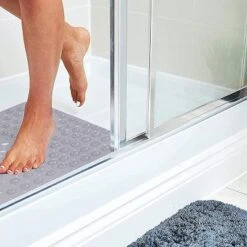 TranquilBeauty 40" X 16" Clear Extra Long Non-Slip Bath Mats With Suction Cups For Elderly & Children