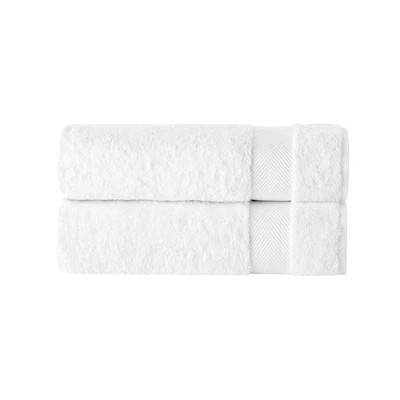 Kansas Turkish Cotton Bath Towel Set White - Enchante Home - Image 3