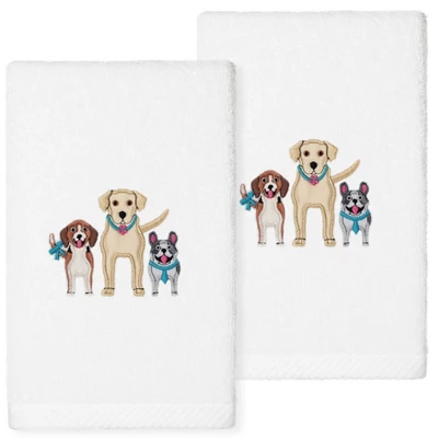 Set Of 2 Dogs Hand Towels - Linum Home Textiles - Image 2