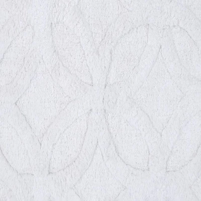 Arch Bath Rug 220 GSF Soft Plush Cotton Non Skid Back White By Knightsbridge - Image 2