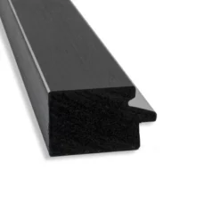 41" X 30" Non-Beveled Eva Narrow Bathroom Wall Mirror Black - Amanti Art