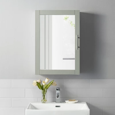 Savannah Medicine Cabinet Gray - Crosley - Image 3