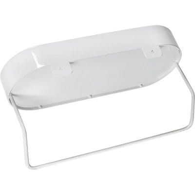 Metal Wall Shelf With Towel Bar White - Honey-Can-Do - Image 2
