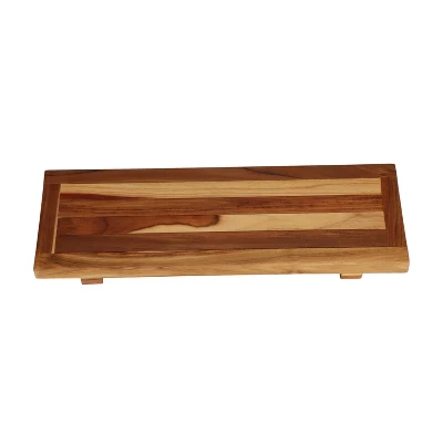 29"x2" Eleganto Teak Wood Bathtub Storage Caddy Natural - EcoDecors - Image 6