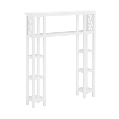 Coventry Bathroom Over The Toilet Open Shelving Unit With Shelves White - Alaterre Furniture - Image 4