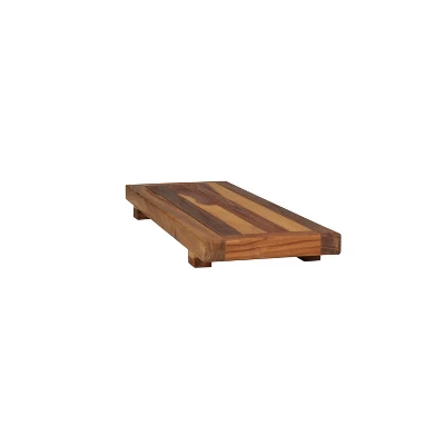 29"x2" Eleganto Teak Wood Bathtub Storage Caddy Natural - EcoDecors - Image 2