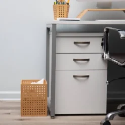 Set Of 2 Wastepaper Bins - Mind Reader