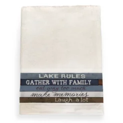 Laural Home Lake Rules 27"W X 51"L Bath Towel