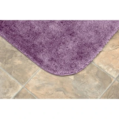 3pc Traditional Nylon Washable Bathroom Rug Set Purple - Garland Rug - Image 3