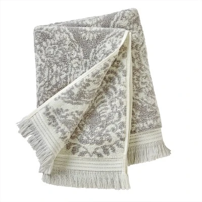 Carrick Medallion Bath Towel Gray - SKL Home