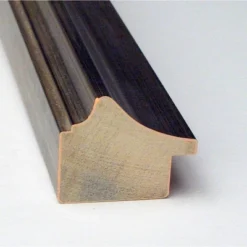 Amanti Art Bel Volto Silver Non-Beveled Wood Bathroom Wall Mirror