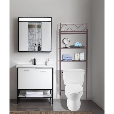 Metal Over The Toilet Space Saver And Organizer - J&V TEXTILES - Image 2
