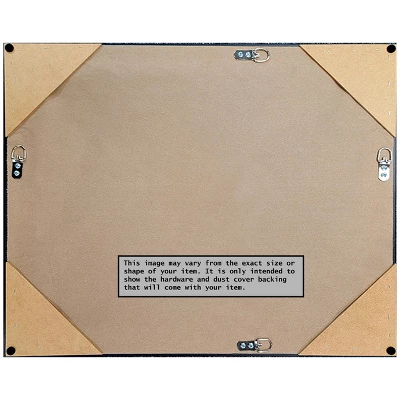 Mezzanotte Black Non-Beveled Wood Bathroom Wall Mirror - Image 9