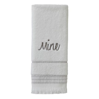2pc Mine And Yours Hand Towel Set White - SKL Home - Image 2