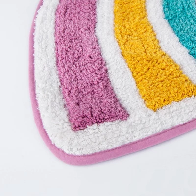 Rainbow Hearts Bath Rug - Allure Home Creations - Image 2