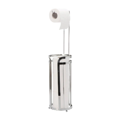Mod Freestanding Toilet Tissue Holder Chrome - Bath Bliss - Image 4
