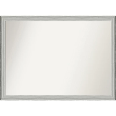 Amanti Art Bel Volto Silver Non-Beveled Wood Bathroom Wall Mirror - Image 14