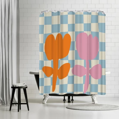 Americanflat 71x74 Floral & Botanical Shower Curtain By Miho Art Studio - Image 5