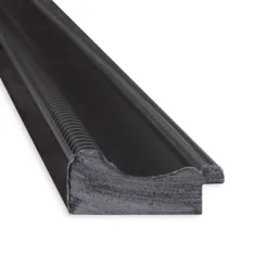 22" X 28" Non-Beveled Corded Bathroom Wall Mirror Black - Amanti Art