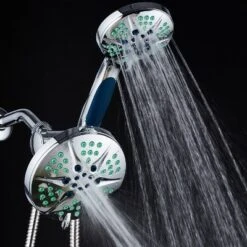 6" 48 Setting High Pressure Ultra Luxury Three-Way Shower Head Combo Chrome - Hotelspa Notilus