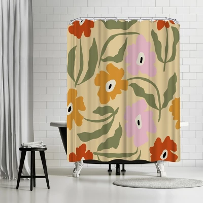 Americanflat 71x74 Floral & Botanical Shower Curtain By Miho Art Studio - Image 8